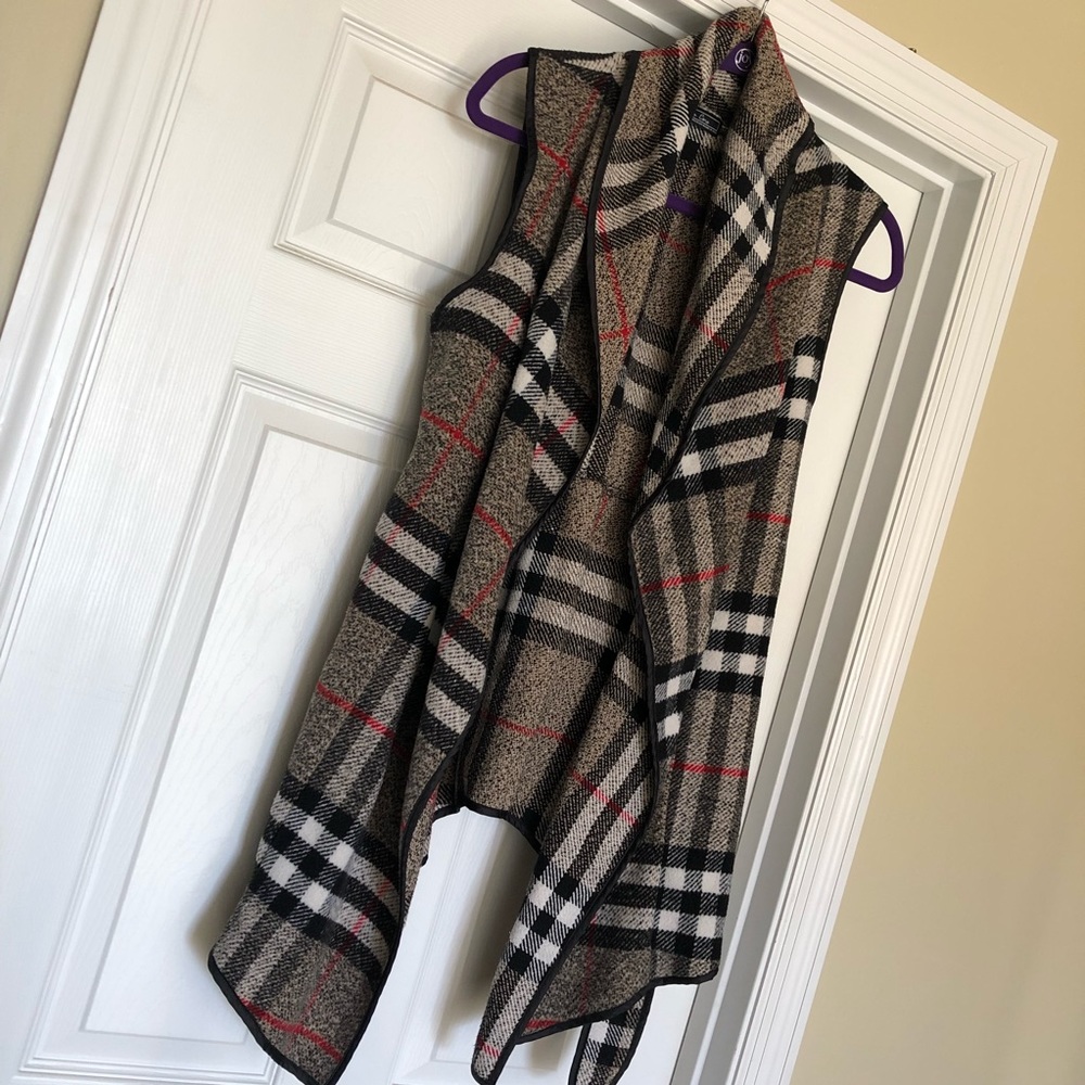 Tartan Plaid Belted Vest